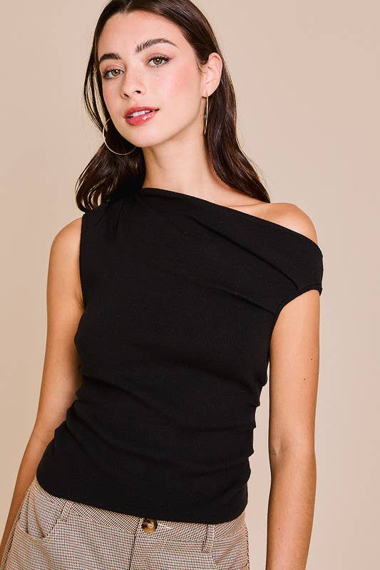 Off Shoulder Sweater Top