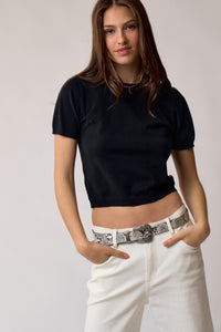 Back Tie Sweater Top