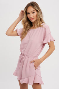Ruffled Hem Romper