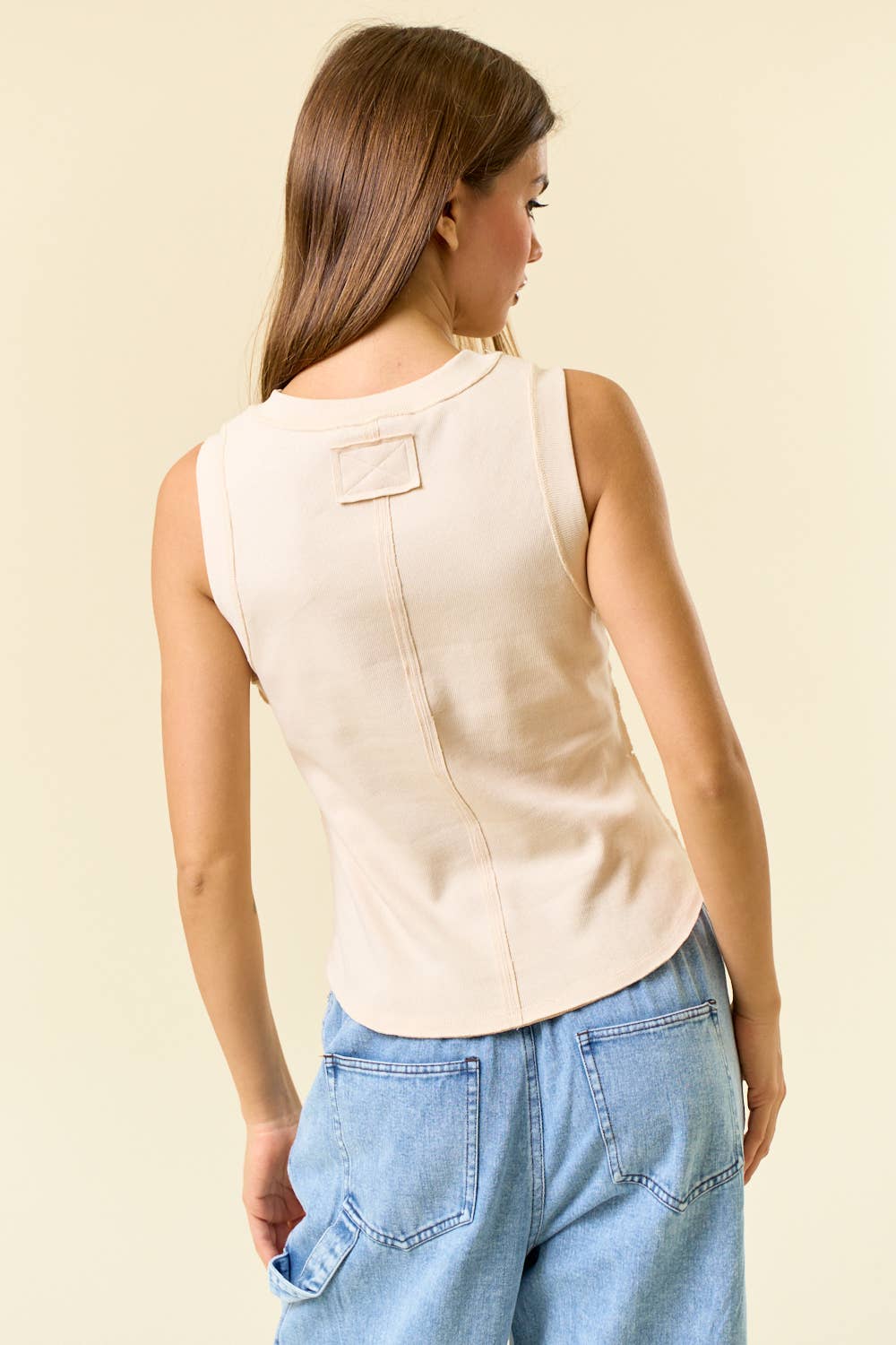 Ribbed Tank - Green