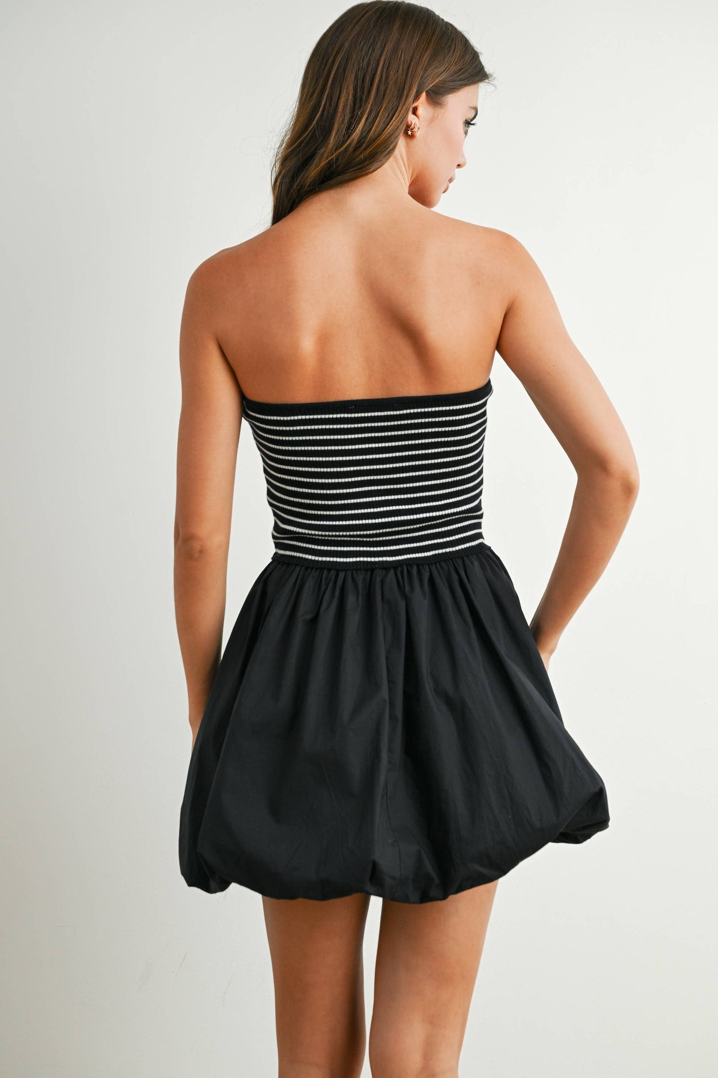 Bubble Hem Mini Skirt Dress