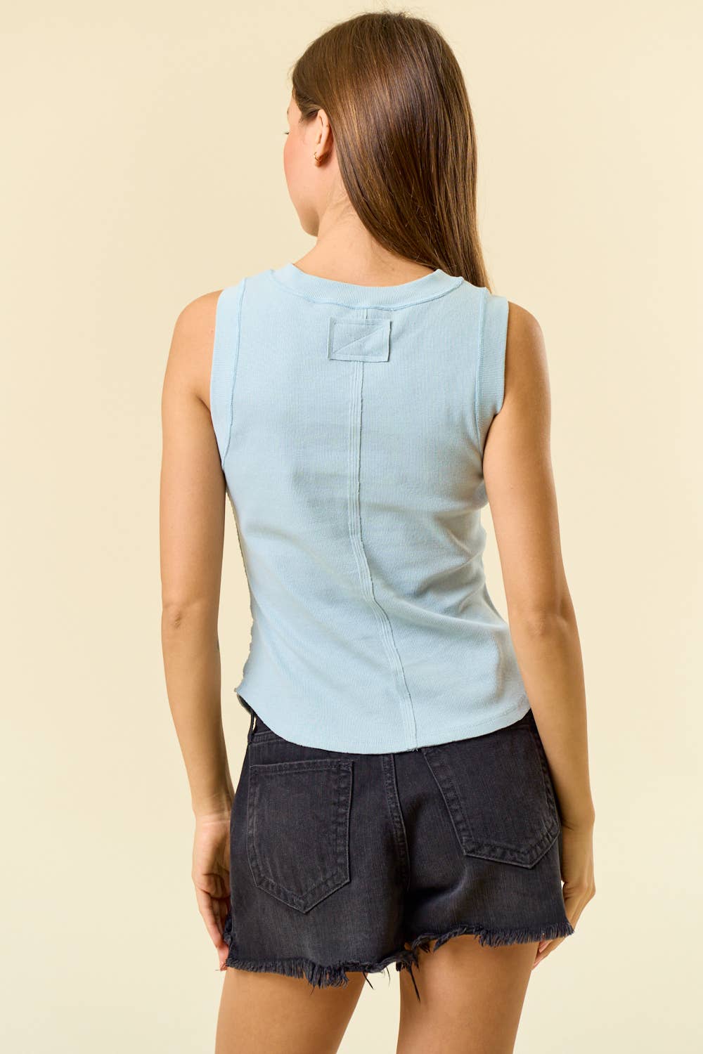 Ribbed Tank - Green