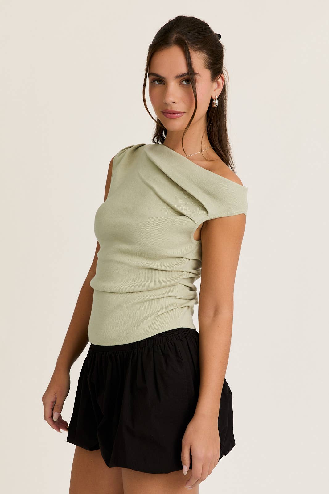 Off Shoulder Sweater Top