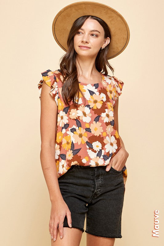 Yellow Floral Blouse