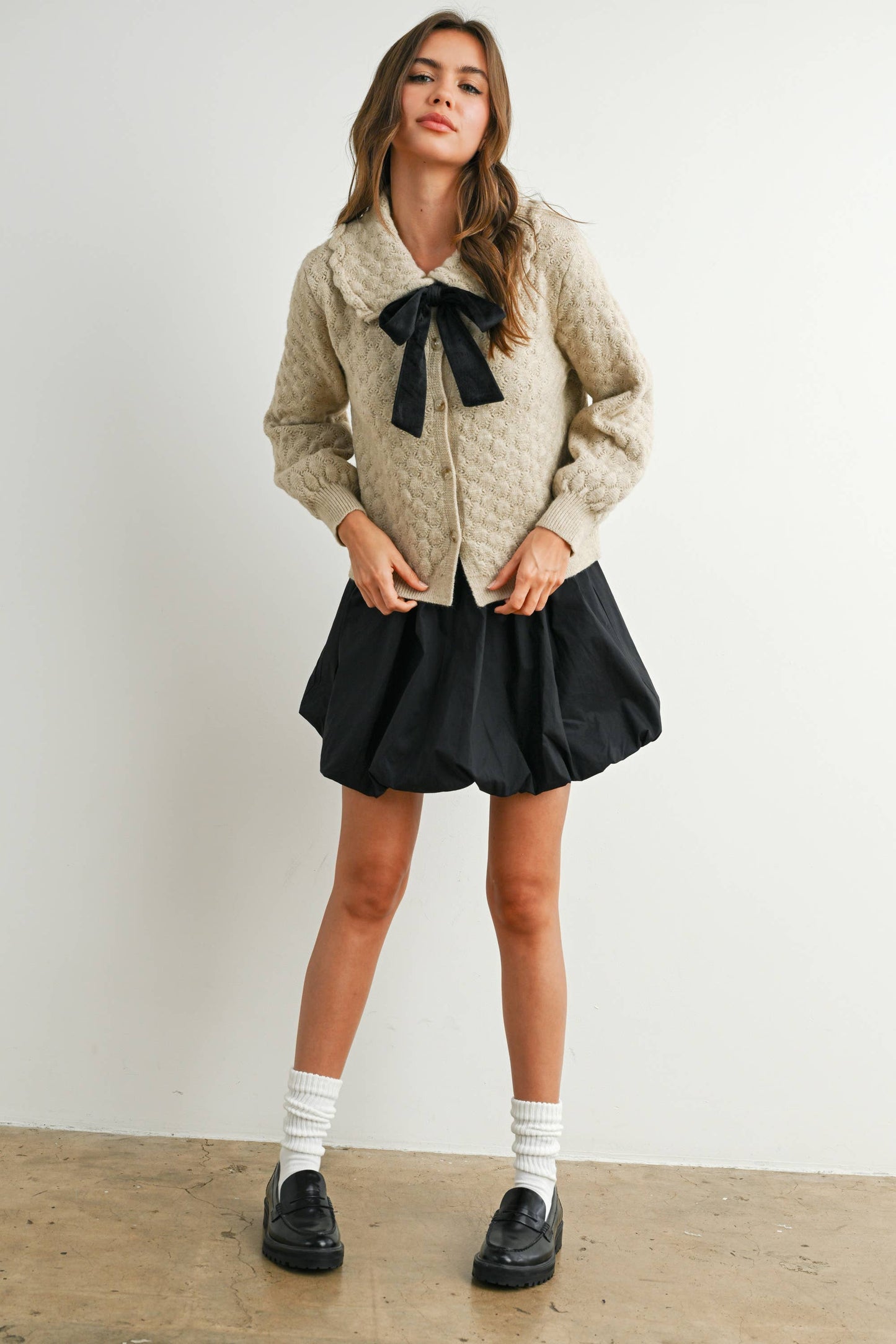 Bubble Hem Mini Skirt Dress