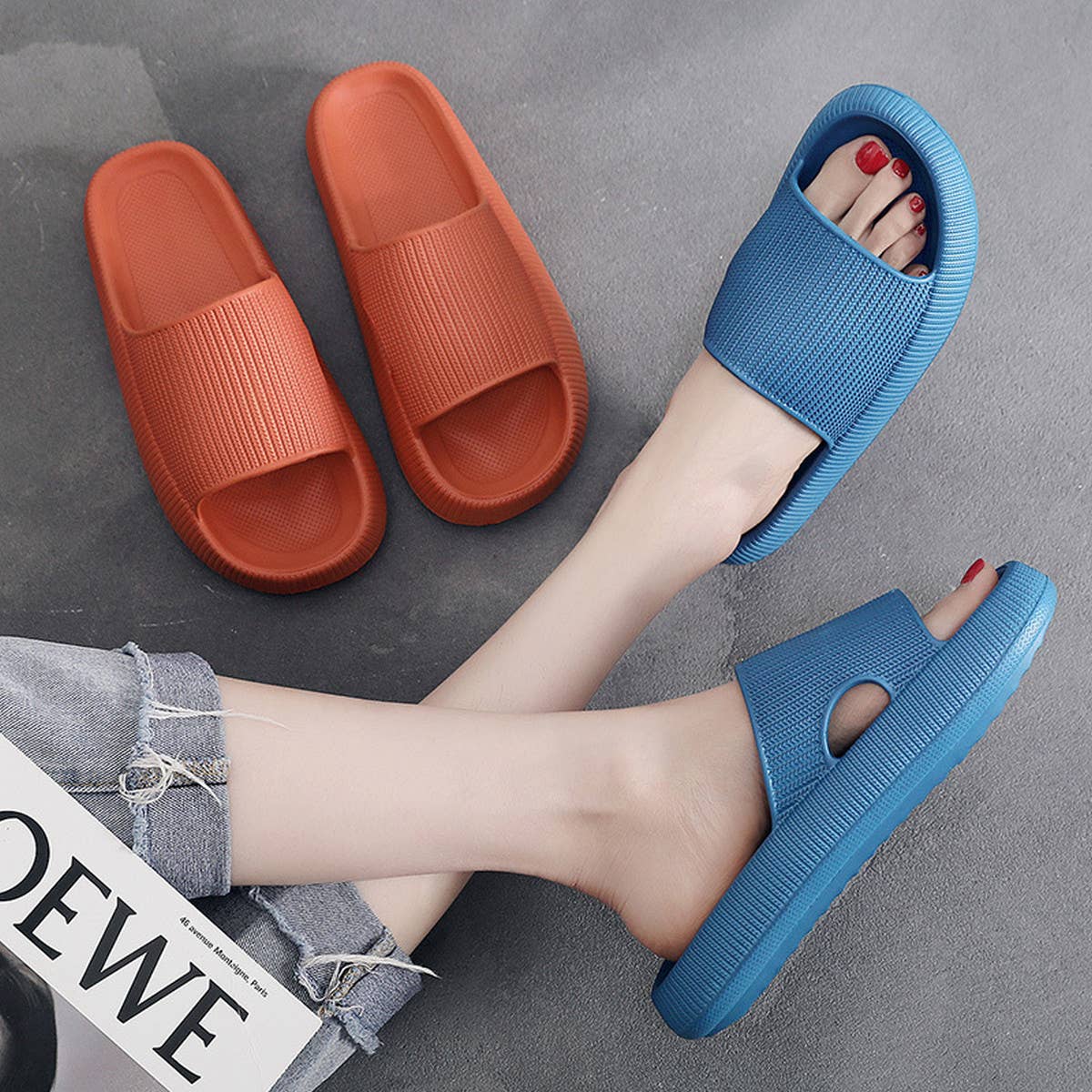 Slide Solid Color Sandals