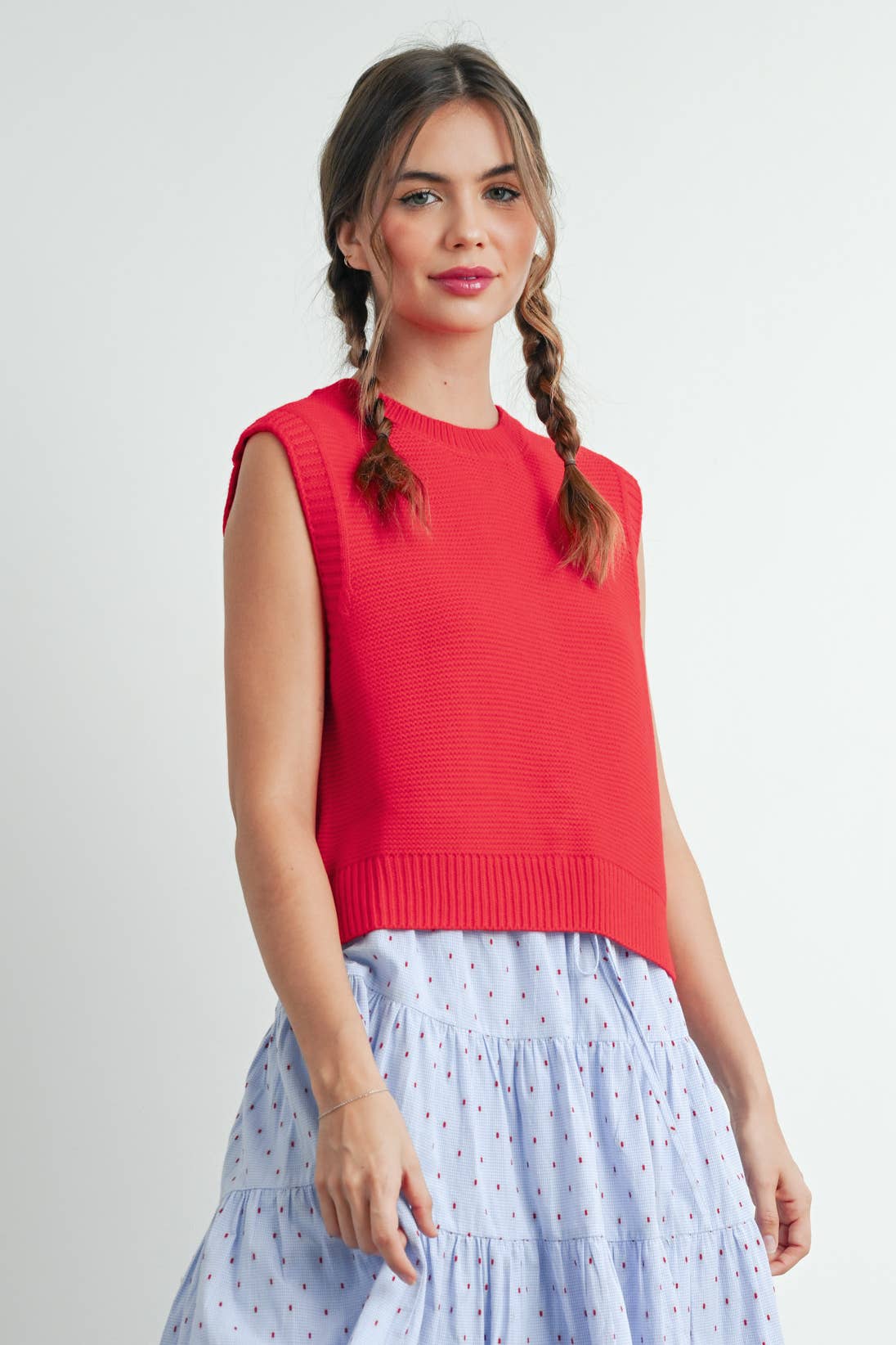 Sweater Top with Tie Back