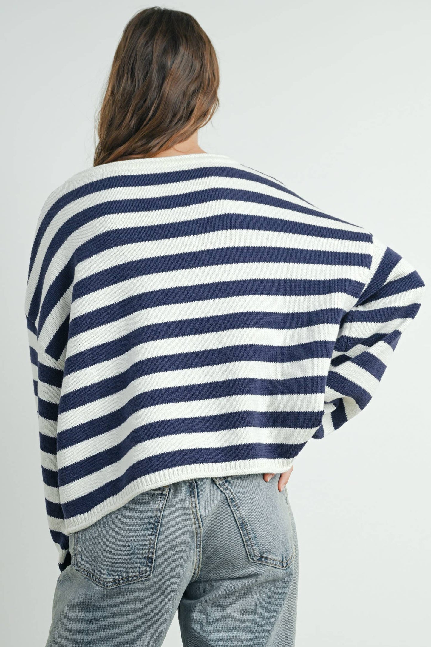 Stripped Sweater Top