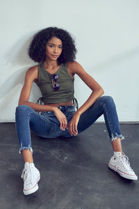High Rise Ankle Skinny kc7121m
