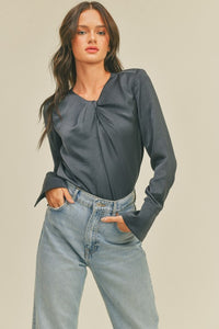 Cuff Sleeve Blouse