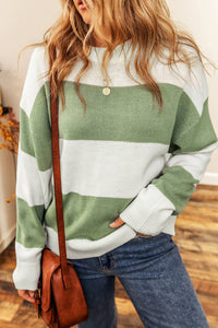 Stripes Loose Sleeve Sweater