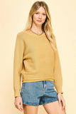 Crewneck Pullover Sweater Camel
