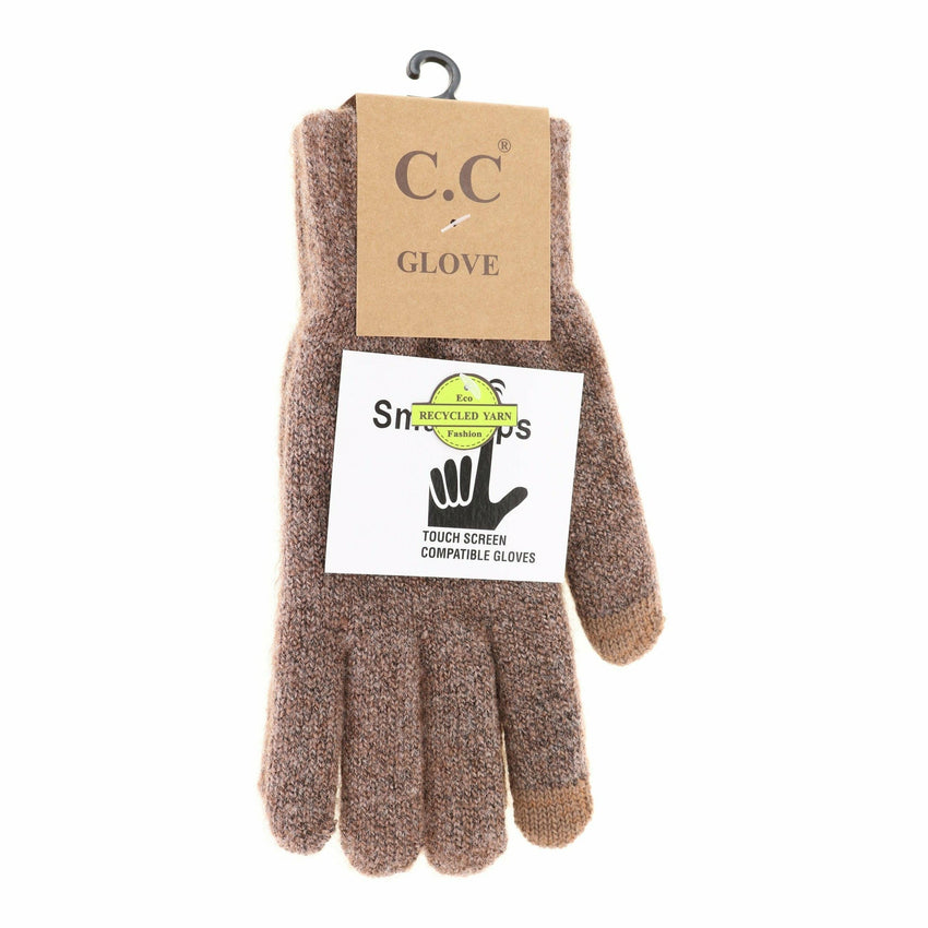 Soft Knit C.C Gloves G9021: Black