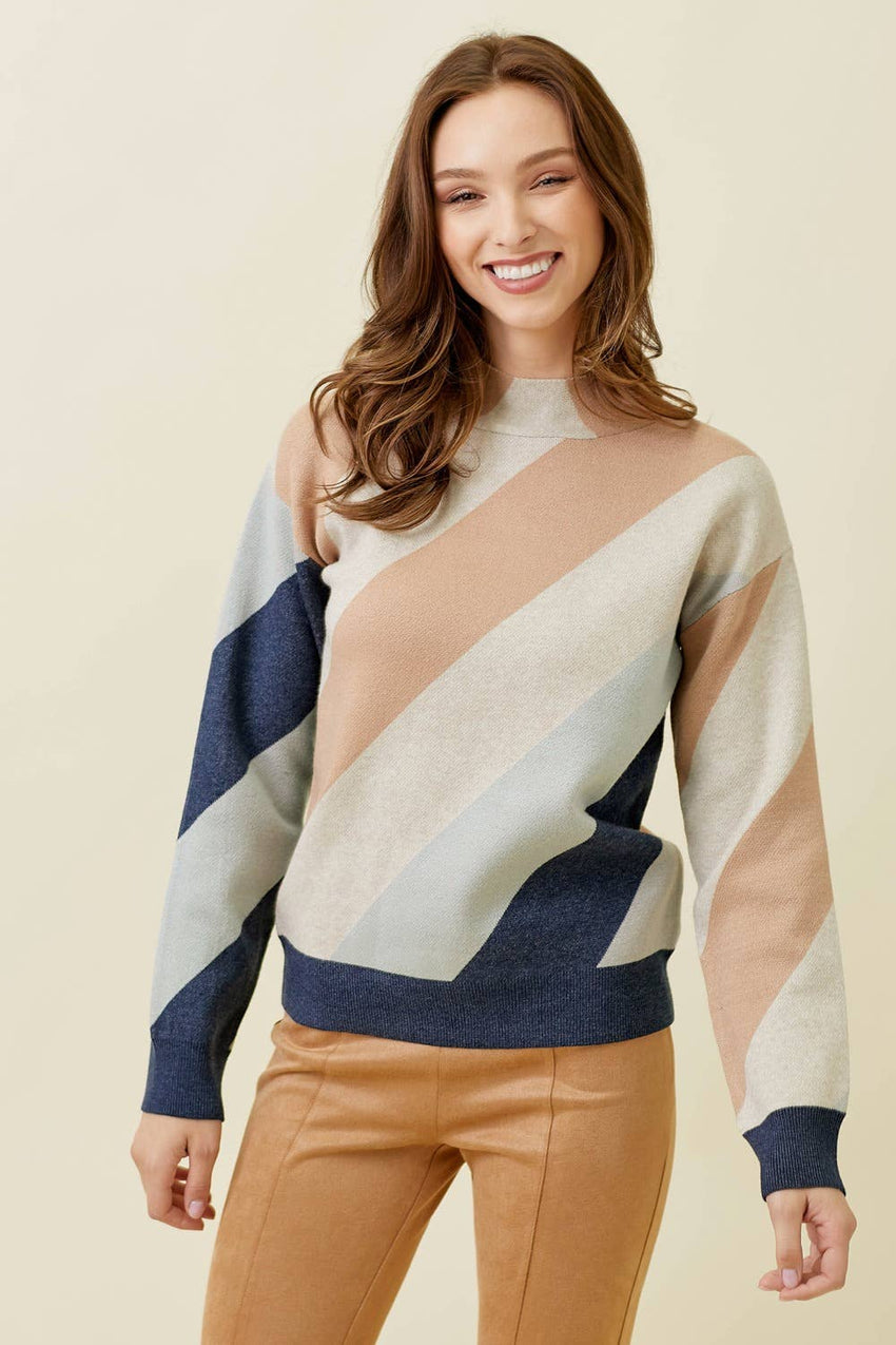 Washed Stripe Sweater