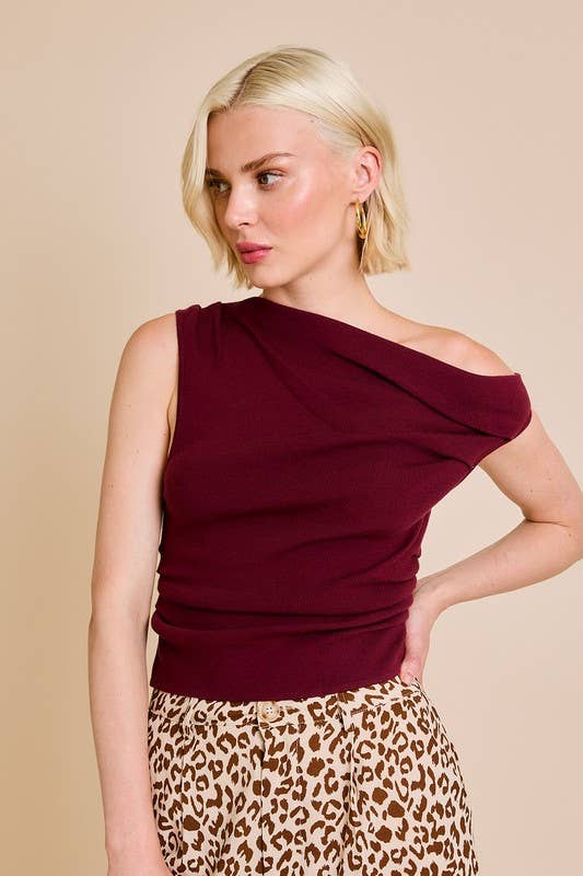 Off Shoulder Sweater Top