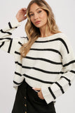 Striped Ribbed Pullover