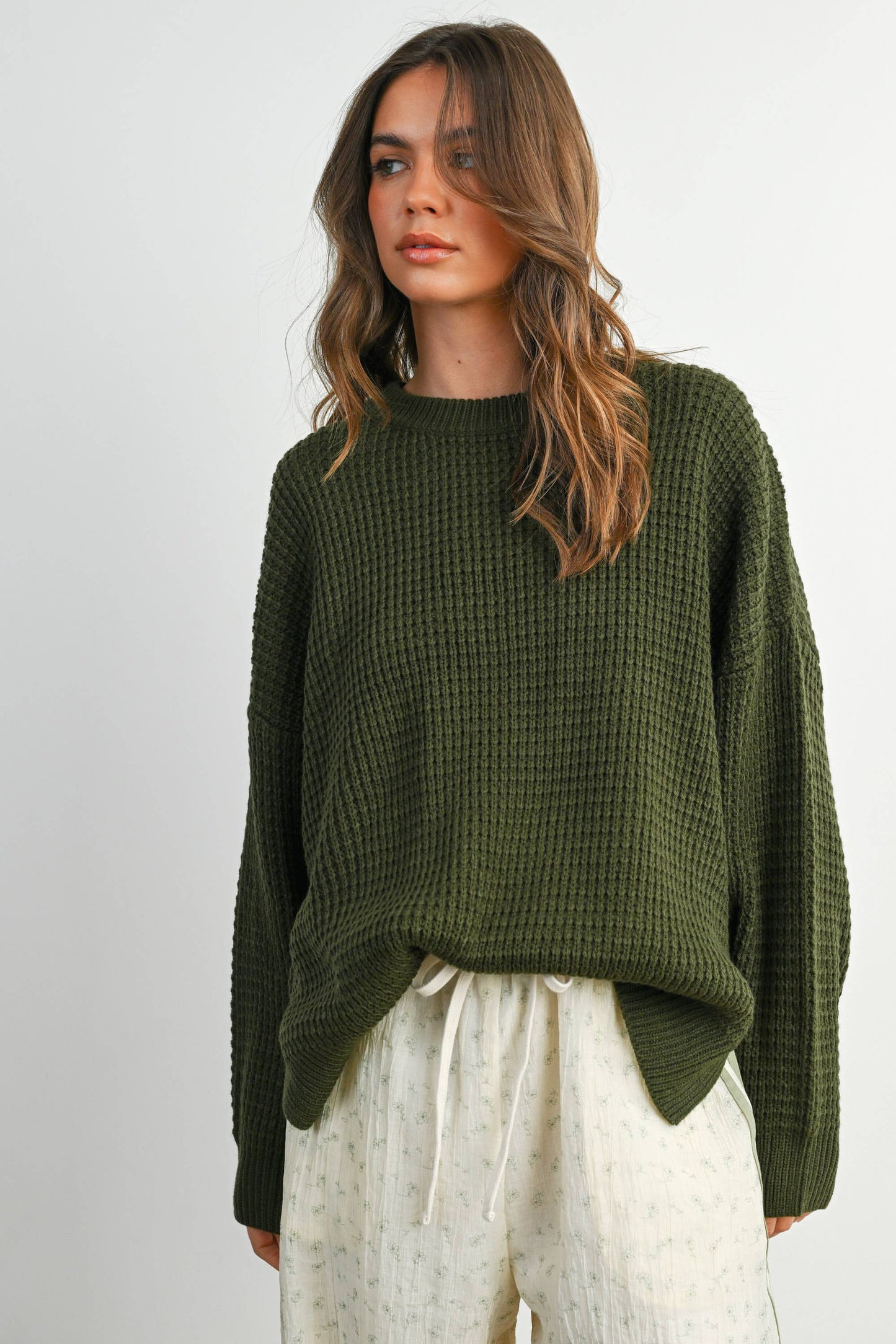 Round-Neck Classic Long Sleeve Top