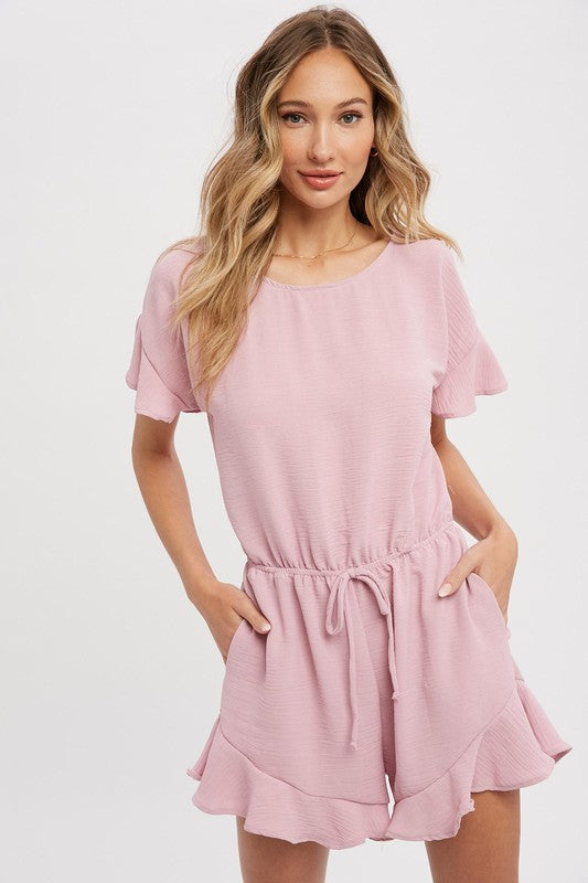 Ruffled Hem Romper
