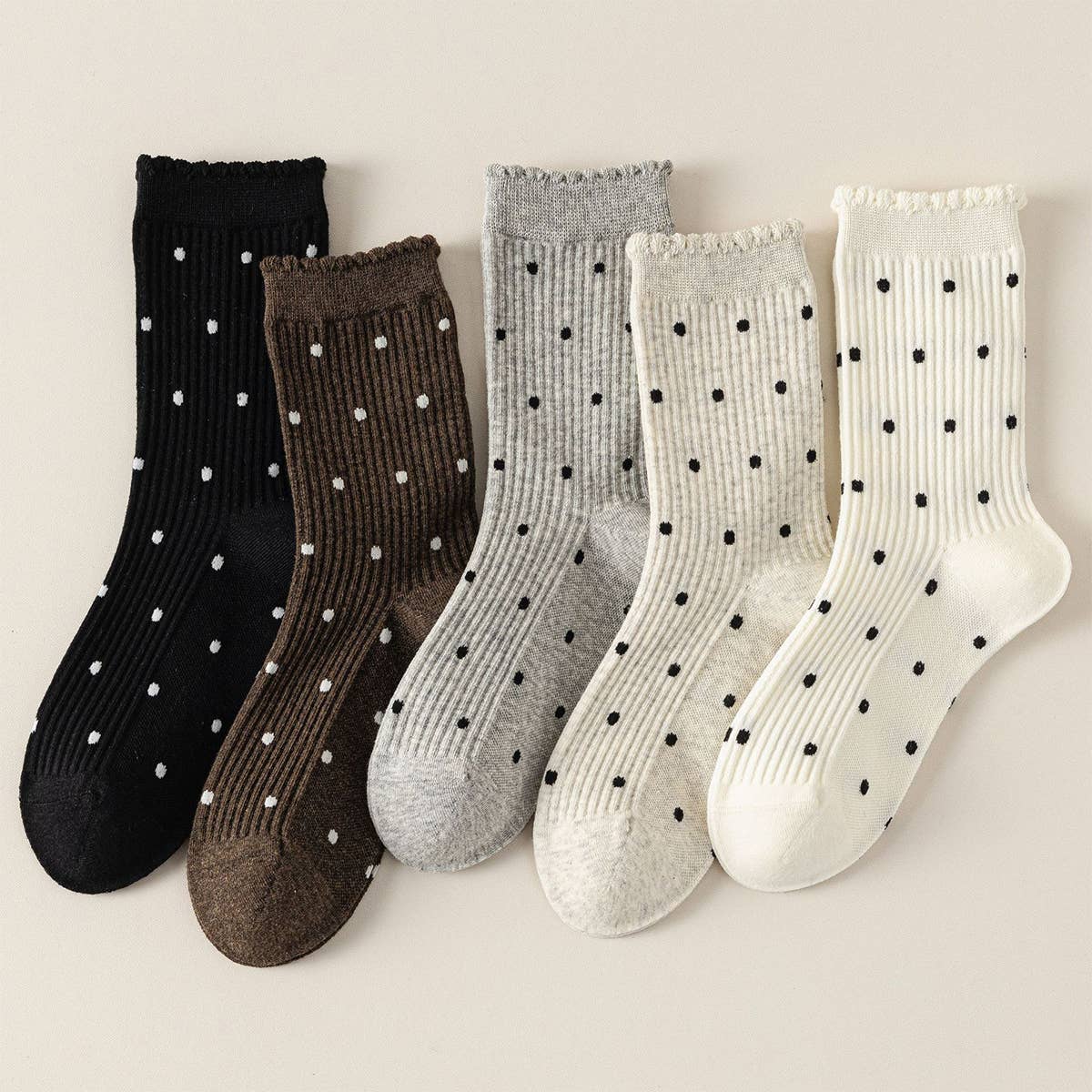 Polka Dot Comfort Breathable Socks