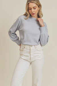 Mock Neck Knit Top