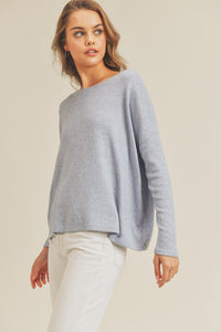 Long Sleeve Back Overlap Top