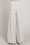 Soft Striped Linen Smocked Pants
