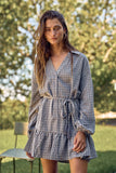 Plaid Detail Button Up