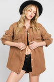 Oversized Cotton Blend Jacket
