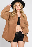 Oversized Cotton Blend Jacket
