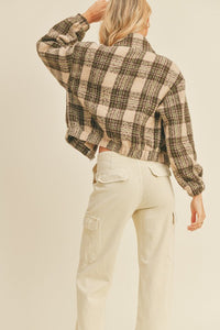 Plaid Crop Jacket