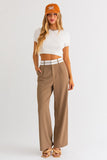 Waist Band Detailed Pants