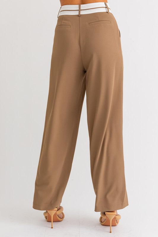 Waist Band Detailed Pants