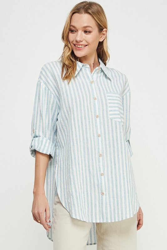 Breezy Linen Boyfriend Shirt