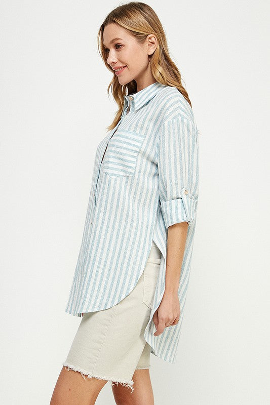 Breezy Linen Boyfriend Shirt