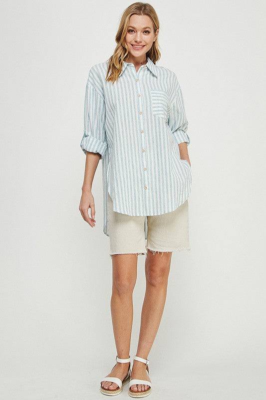 Breezy Linen Boyfriend Shirt