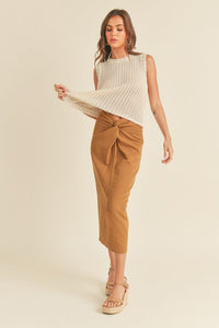 Sleeveless Knitted Top