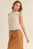 Sleeveless Knitted Top