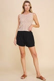 Gauze Smocked Waist Shorts