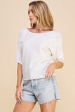 Fine Gauge Dolman with Diamond Pointelle