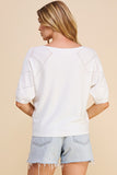 Fine Gauge Dolman with Diamond Pointelle