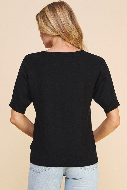 Fine Gauge Shortsleeve Dolman