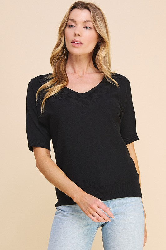 Fine Gauge Shortsleeve Dolman