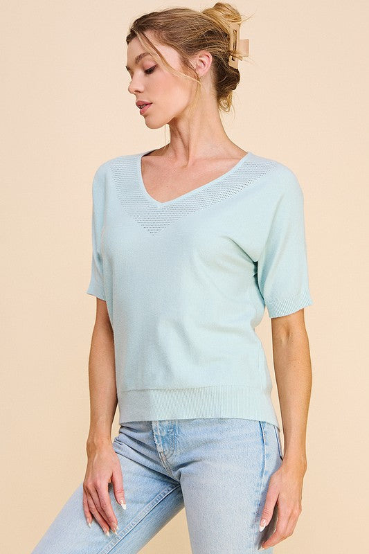 Fine Gauge Shortsleeve Dolman