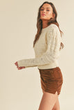 Knit Pointelle Sweater