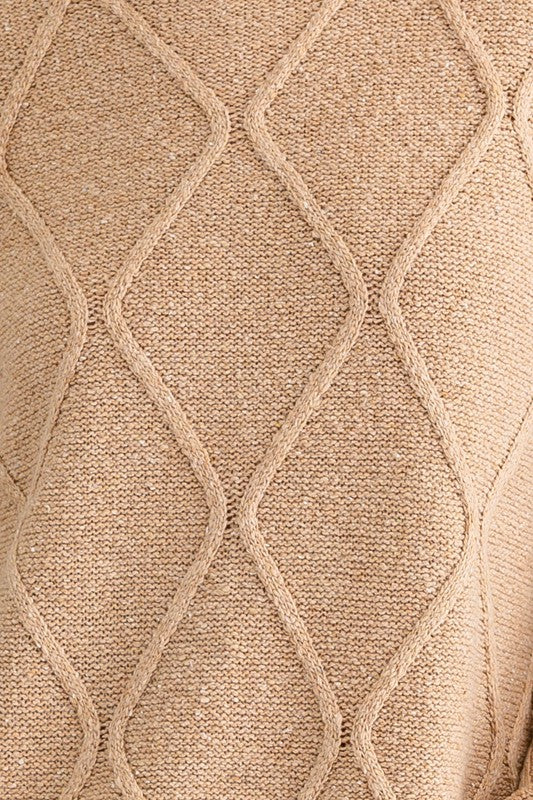 Crochet Effect Sweater Top