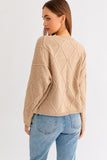 Crochet Effect Sweater Top