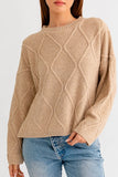 Crochet Effect Sweater Top