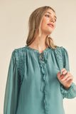 Chiffon Ruffled Blouse