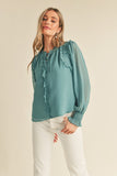 Chiffon Ruffled Blouse