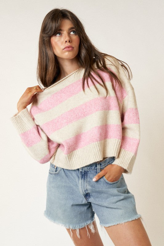 Stripe Boatneck Sweater